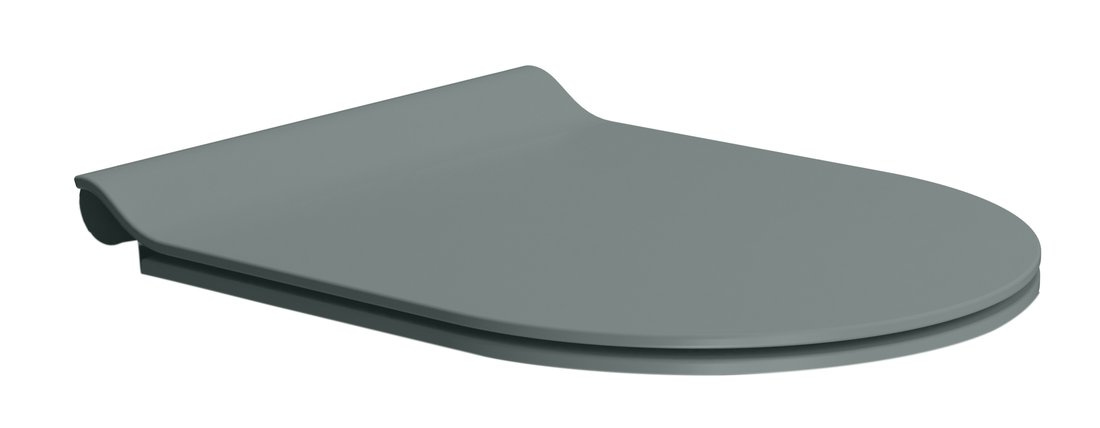 PURA WC sedátko, SLIM, Soft Close, Quick Release, agave mat/chróm