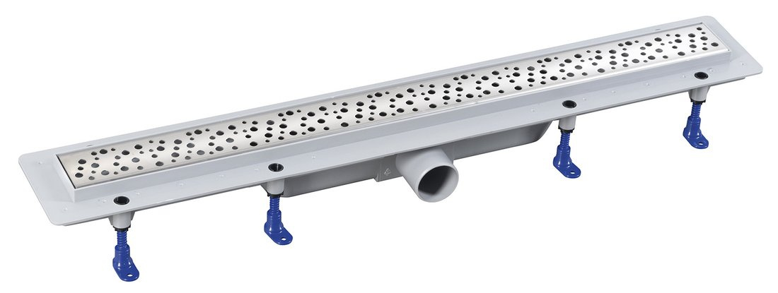 MARMI podlahový žľab s roštom z nerezové oceli, L-910, DN50
