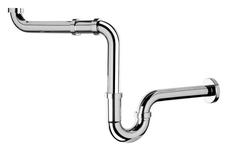 HANDICAP Umývadlový sifón šetriaci miesto, 5/4"-32mm, chróm