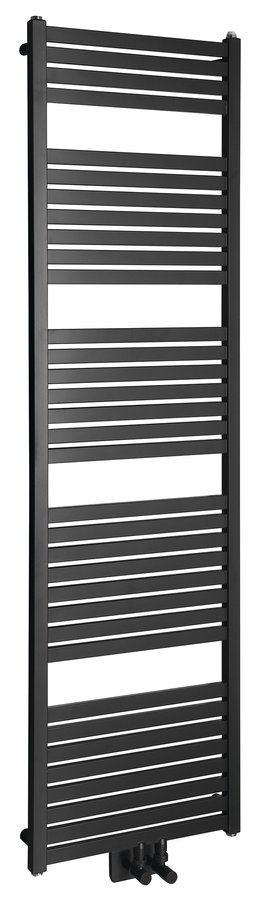 TONDI vykurovacie teleso 450x1690 mm, stredové pripojenie, čierna mat