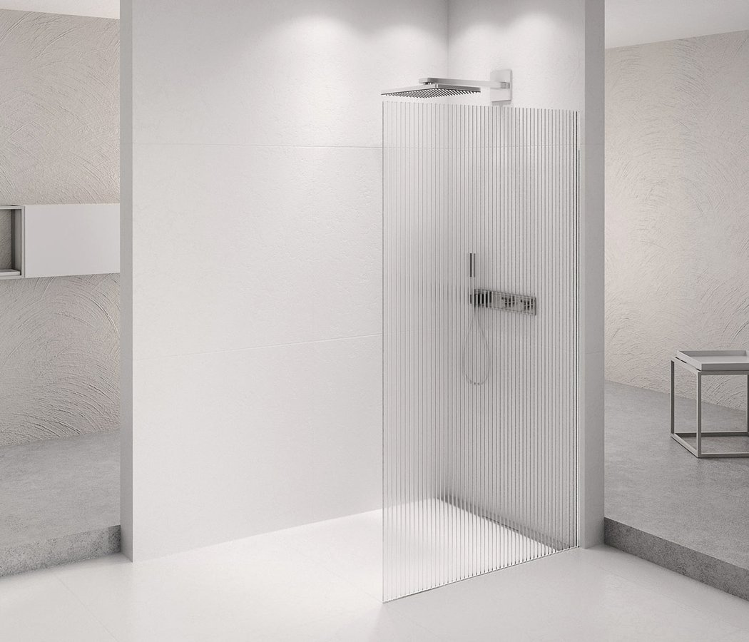 ARCHITEX CHROM sprchová zástena 1162 mm, sklo Flute