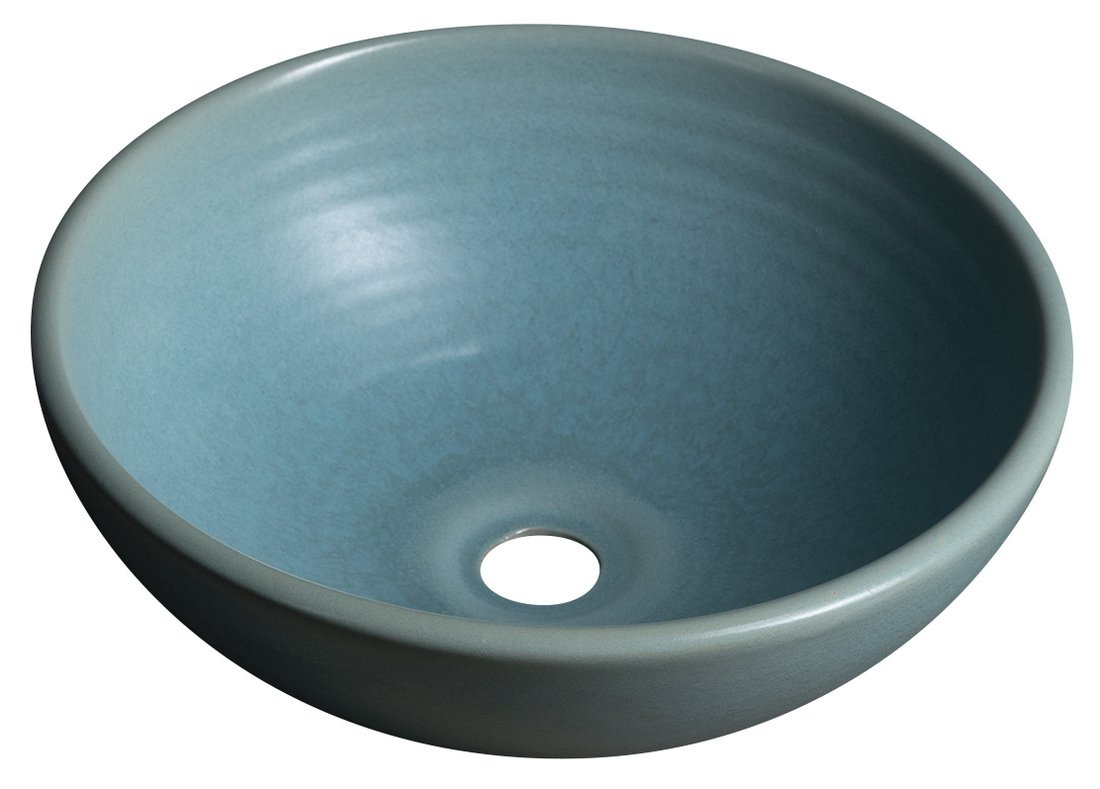 ATTILA keramické umývadlo, priemer 43cm, tyrkysová
