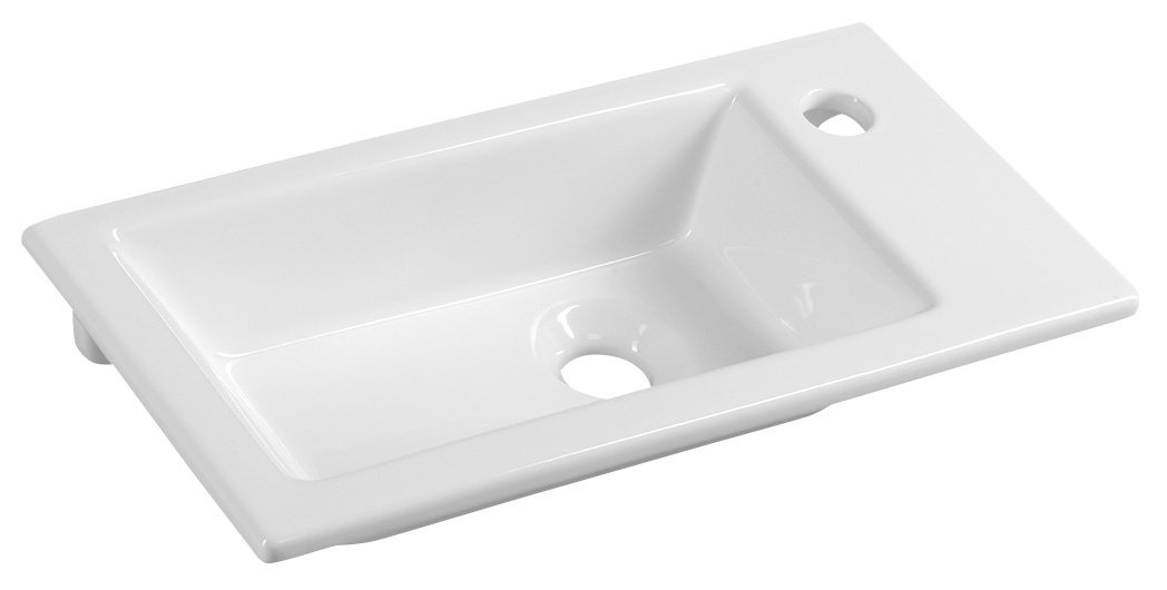ZUNO 50 keramické umývátko nábytkové 50x25cm, biela