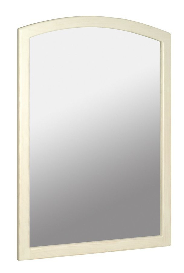 RETRO zrkadlo zrkadlo v drevenom ráme 65x91cm, starobiela