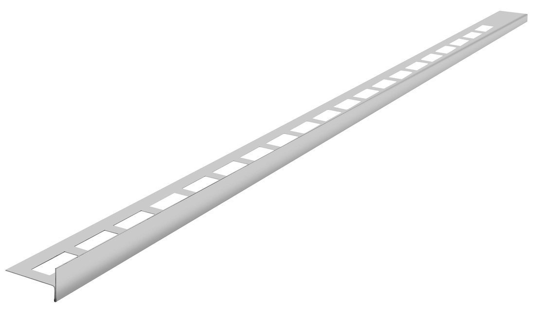 Lišta pre vyspádovanie, ľavá, výška 10 mm, dĺžka 1500 mm, nerez mat