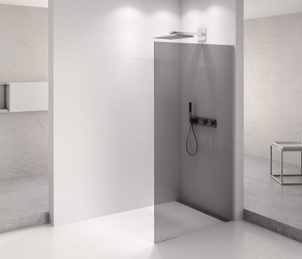 ARCHITEX CHROM sprchová zástena 1062 mm, dymové sklo