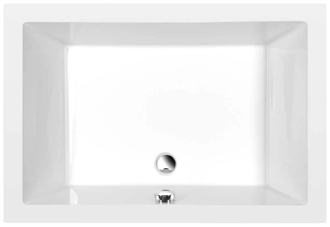 DEEP hlboká sprchová vanička s konštrukciou, obdĺžnik 110x75x26cm, biela