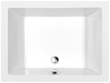DEEP hlboká sprchová vanička obdĺžnik 100x75x26cm, biela