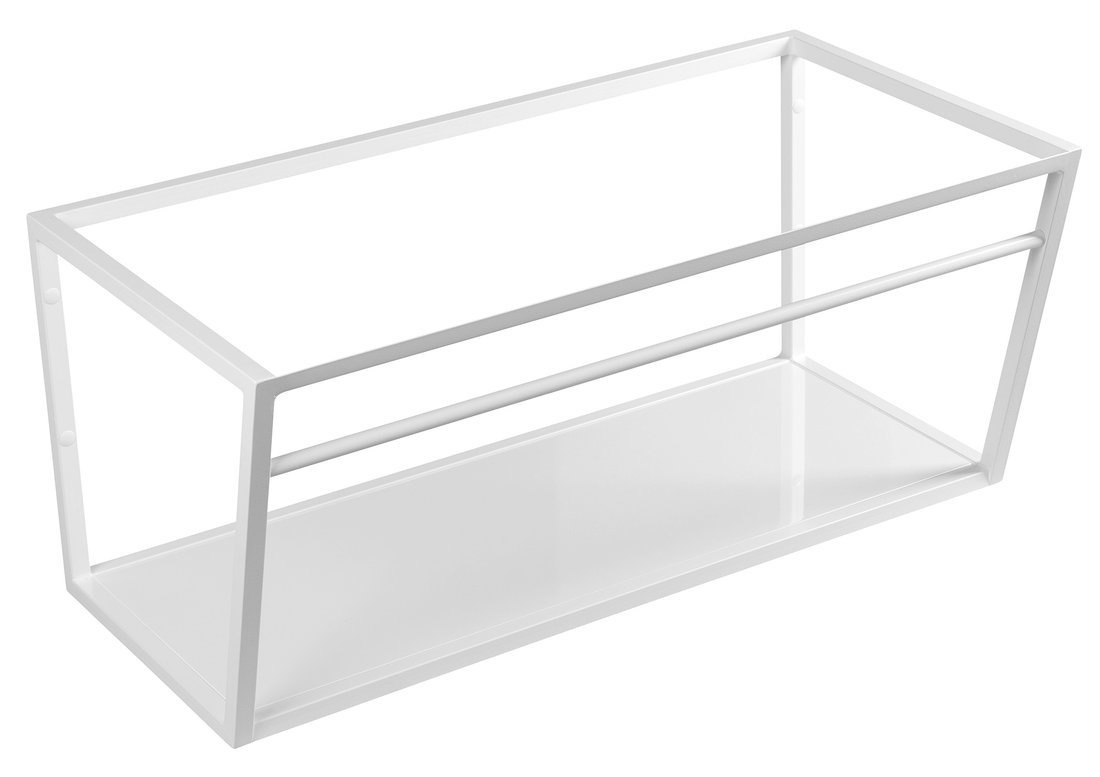 SKA konzola pod umývadlo/pod dosku 900x400x460mm, biela mat, s bielou MDF policou