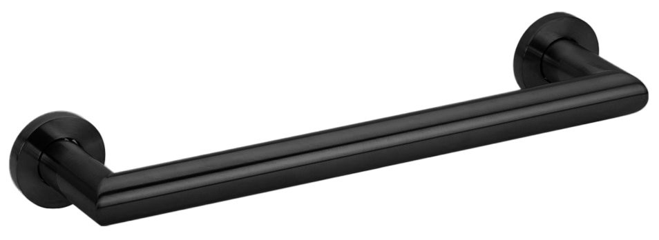 X-ROUND BLACK držiak uterákov 300mm, čierna mat