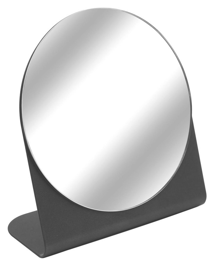 ARWEN kozmetické zrkadlo na postavenie, priemer 150mm, čierna