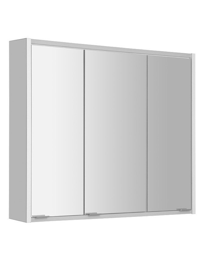 BATU zrkadlová galerka 80x71x15cm, 2x LED osvetlenie, biela