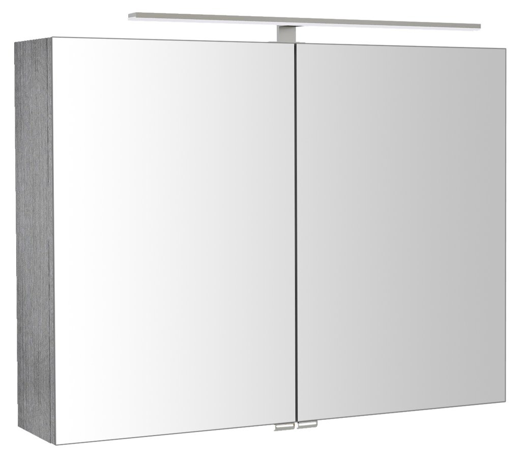 RIWA galérka s LED osvetlením, 81x70x17cm, dub strieborný