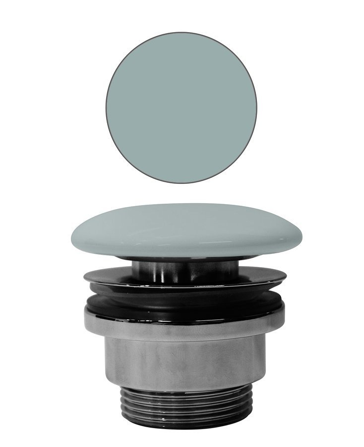 GSI umývadlová výpust 5/4", neuzatvárateľná, keramická krytka, 5-65mm, ghiaccio mat