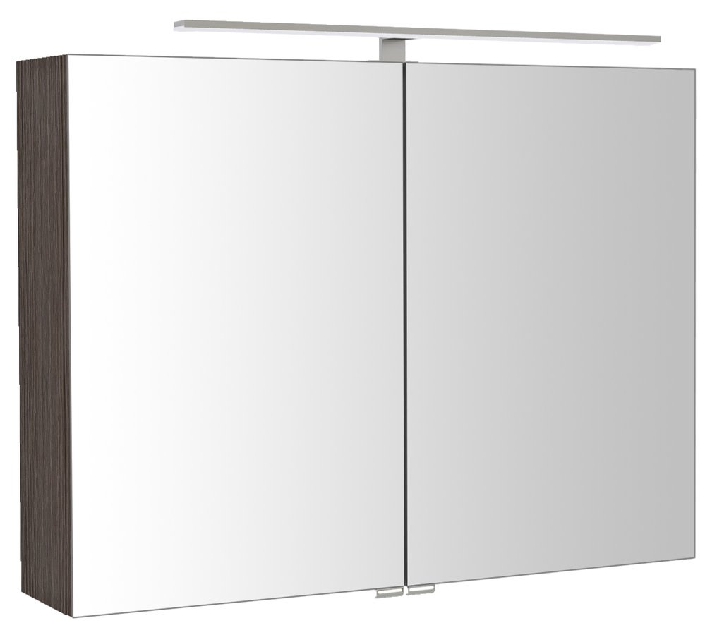 RIWA galérka s LED osvetlením, 81x70x17cm, borovica rustik