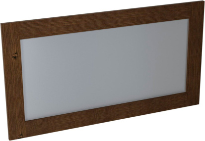 BRAND zrkadlo v drevenom ráme 1300x700mm, morený smrek