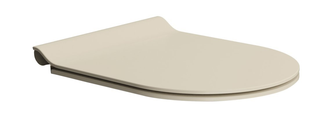 PURA WC sedátko, SLIM, Soft Close, Quick Release, creta mat/chróm