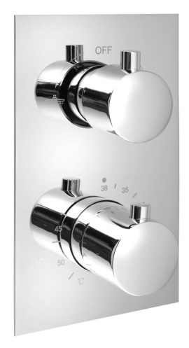 KIMURA Podomietková sprchová termostatická batéria, box, 2 výstupy, chróm