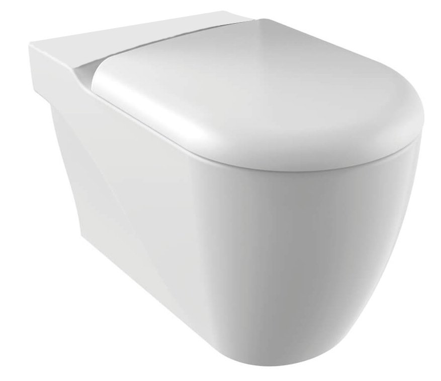 GRANDE WC misa pre kombi, spodný/zadný odpad, 42x73cm, biela
