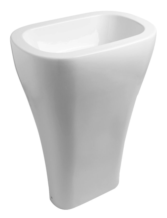 AQUATECH keramické umývadlo volne stojacé do priestoru 60x85x40cm, biela