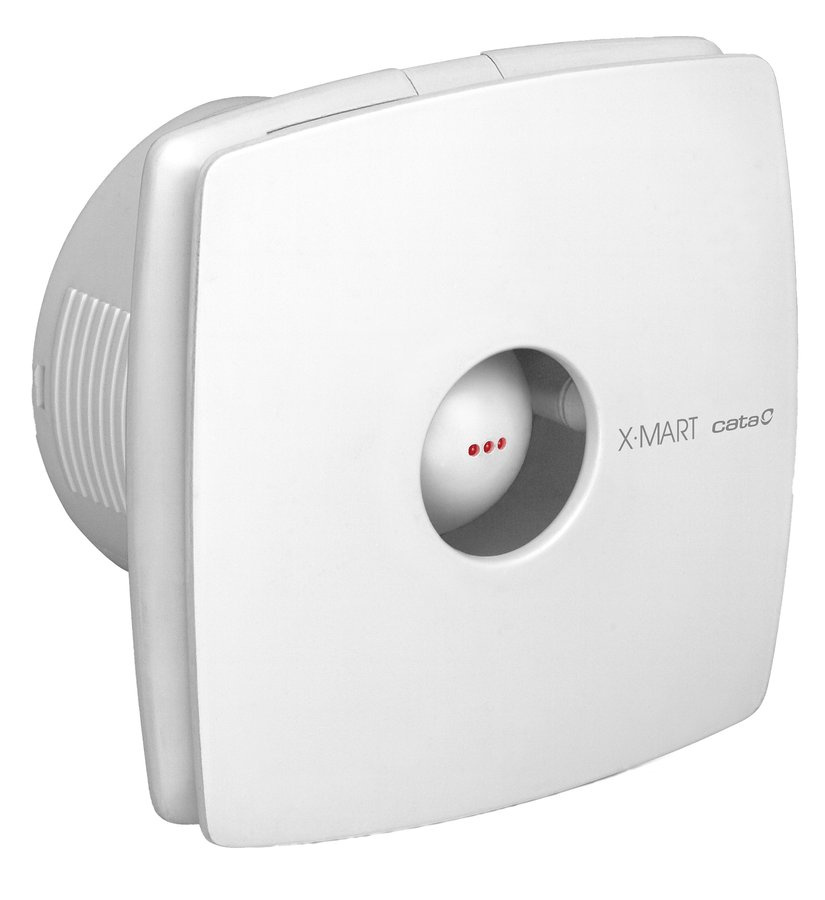 X-MART 12T kúpeľňový ventilátor axiálny s časovačom, 20W, potrubie 120mm, biela