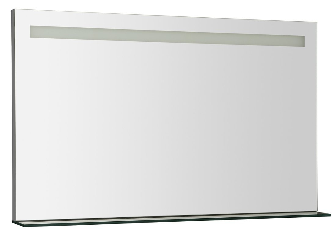 BRETO zrkadlo  s LED osvetlením a policou 100x60,8cm