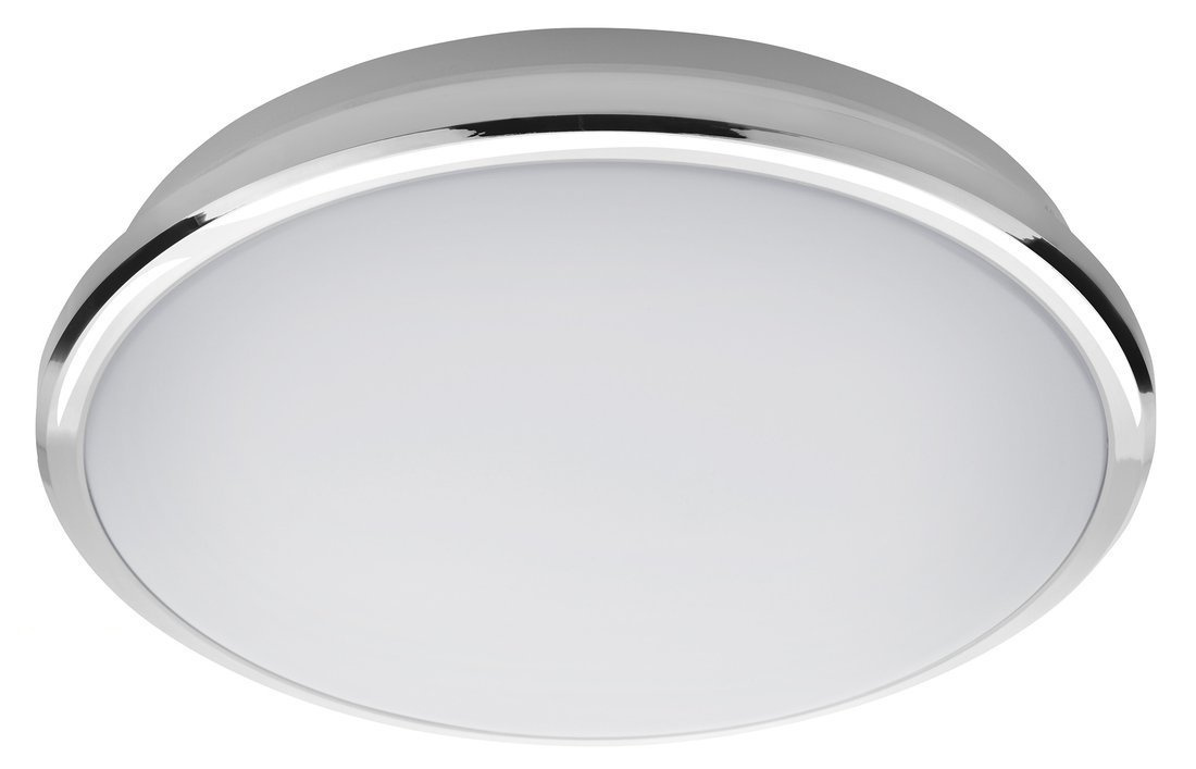 SILVER stropné LED svietidlo, ø 28cm, 10W, 230V, denná biela, chróm